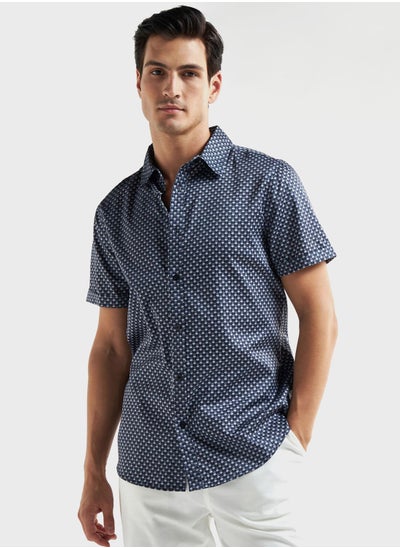 Buy Printed Regular Fit Shirt in Saudi Arabia