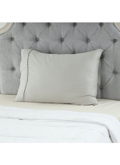 Buy Bamboo Pillowcase Set, Quiet Grey - 75X50 Cms in UAE