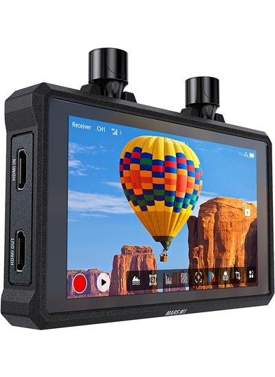 Buy Mars M1 Enhanced Wireless Video Transmission System Camera Field Monitor HDMI/SDI Transmitter Receiver, 450FT 1080p60 APP Monitoring 5.5" 1000nit RGB 3D-LUT in UAE