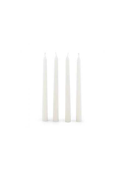 Buy Indulgence 4 piece Taper Candle Dia2x24cm Musk Mallow in UAE
