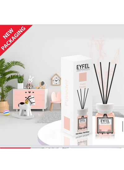 اشتري Pack of 2 Eyfel Reed Diffuser Powder - Pudra Room Air Freshener 120ml في الامارات