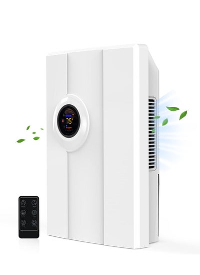 اشتري Home Portable Dehumidifier, 68 oz Silent Compact Dehumidifier with Drain, Auto Shut-Off, 24 Hour Timer, Rapid Dehumidification and Custom Humidity Controls في الامارات