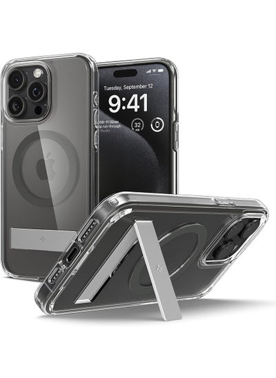 اشتري Ultra Hybrid S MagFit iPhone 15 Pro MAX Case Cover MagSafe with Kickstand - Graphite في الامارات