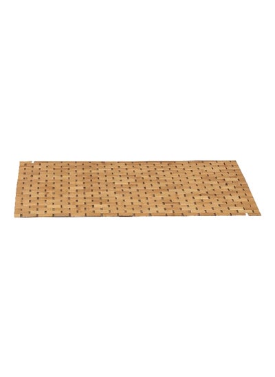 Buy Bamboo Anti-Slip Bathroom Duckboard Brown 100 x 45 cm 7412195 in Saudi Arabia