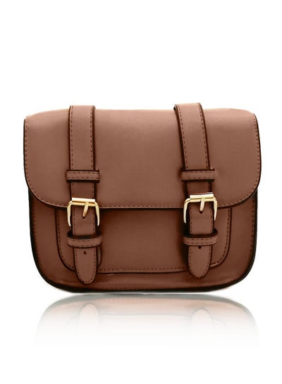 Buy Leather Crossbody Bag Brown in Egypt