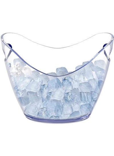 Buy Ice Bucket Wine Bucket,8L Wine Bucket Chiller for Parties,Clear Acrylic Cooler Bucket for Champagne Wine Drinks Beer,Beverage Tub,Ice Tub,Bar Supplies in UAE