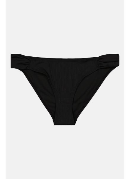 اشتري Women Textured Bikini Bottom, Black في الامارات