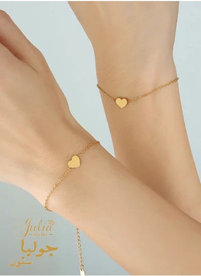 Buy Delicate Gold Tiny Heart Bracelet in Egypt