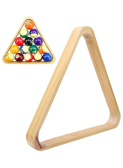 اشتري رف خشبي لكرات البلياردو ، كرات السنوكر 15-Ball Triangle Rack Table Pool Ball Racks بإطار معين للألعاب الداخلية ومستلزمات الرياضة في الامارات