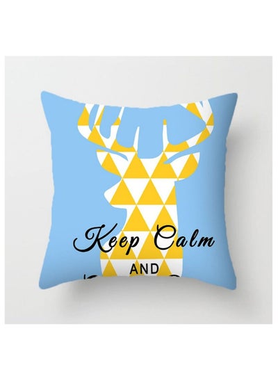 Buy Colour Graphic Cushion Cover with Pillow Insert Sets 45x45cm in Saudi Arabia