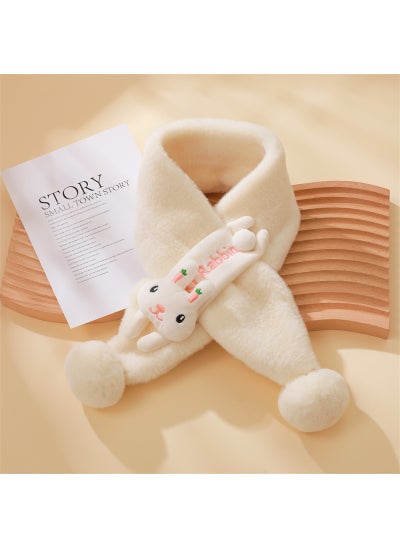 اشتري Kids Cartoon Dragon Plush Scarf Winter WarmRabbit White Rabbit White في الامارات