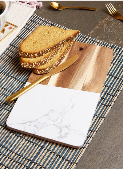 Buy Marble Wooden Cheese Board in UAE