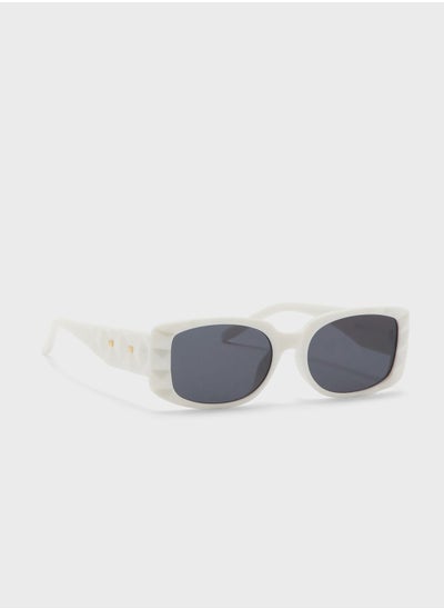 اشتري Textured Arm Rectangular Sunglasses في الامارات