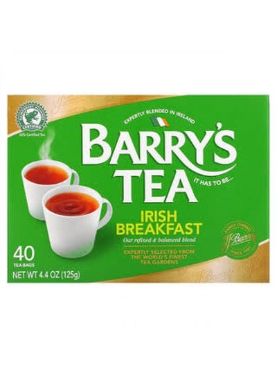 Buy Barry's Tea, Irish Breakfast Tea, 40 Tea Bags, 4.40 oz (125 g) in UAE