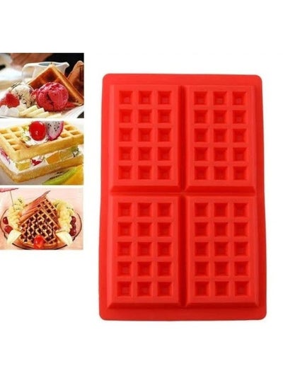 اشتري 1 piece of silicone waffle mold Multicolour في مصر