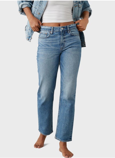 Buy High Waist Ankle Jeans in UAE