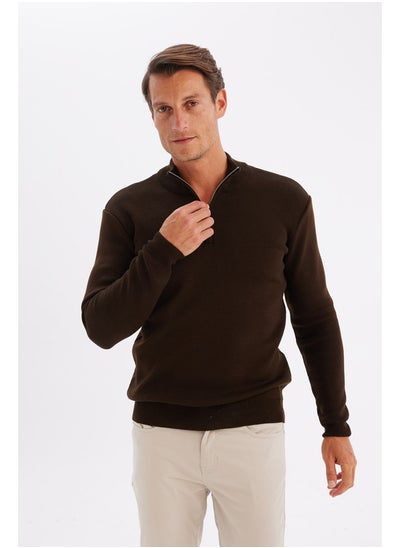 Buy Man Tricot Standart Fit Halfzip Long Sleeve Pullover in Egypt