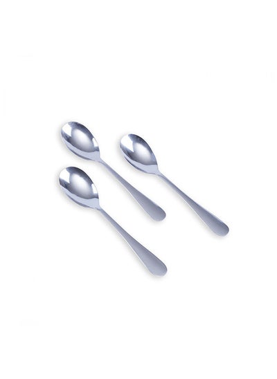 Buy Blueva Set Of 3 Dinner Spoon -Chrome in UAE