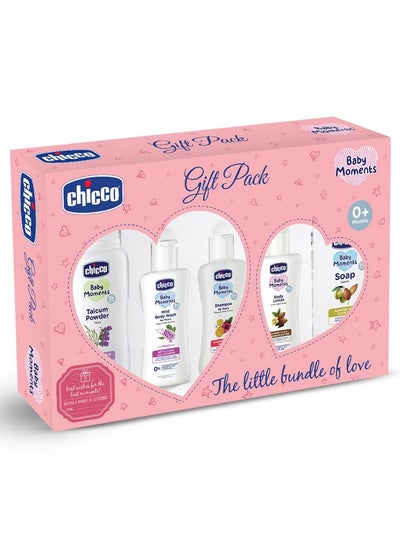 Buy Baby Moments Essential Gift Pack Pink, Ideal Baby Gift Sets For Baby Shower, Newborn Gifting, New Parents, Birthdays, New Advanced Formula With 0% Phenoxyethanol, 0M+ (5 Items) in UAE