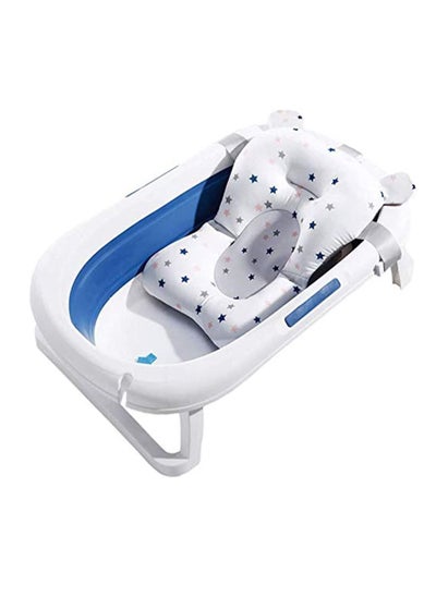 Buy Baby Bath Cushion Pad ONLY, Newborn Bath Bed Adjustable Baby Shower Mat Non-Slip Soft Padded Infant Bathtub Support Foldable Baby Bath Seat Back Pillow Infant Bather Floating Pad, 0-12 M, NO Bathtub in Saudi Arabia