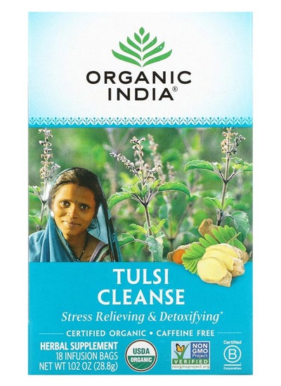 اشتري Tulsi Tea Cleanse Caffeine-Free 18 Infusion Bags 1.02 oz (28.8 g) في الامارات