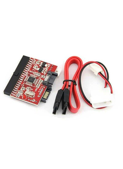 Buy IDE to SATA SATA to IDE ATA ATAPI Serial HDD Hard Driver Disk Mutual Converter Adapter W/ Cable in UAE