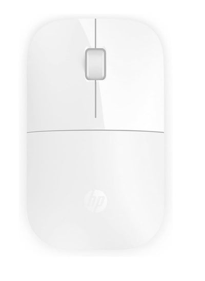 اشتري HP Z3700 Wireless Mouse, White, Slim, Multi-OS & Device Compatible, 2.4GHz Connection, Multi-Surface Technology, 1200 DPI Blue LED Optical Sensor, Up to 16 Months Battery Life في مصر