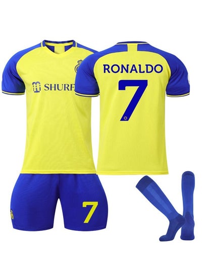 Buy 3-Piece Ronaldo 7 Soccer Jersey Men's Soccer Jersey in Saudi Arabia