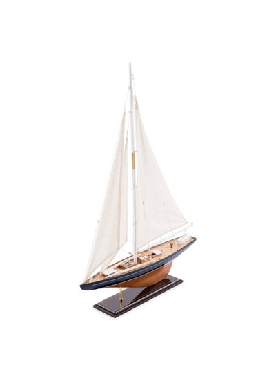 اشتري Liberty Wooden Boat Decor 75X14.5X98cm - Natural في الامارات