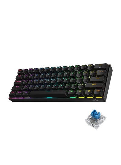 اشتري K530 Draconic 60% Compact Wireless Mechanical Keyboard with RGB, 61 Keys TKL, Designed 5.0 Gaming Keyboard with Bluetooth - Black في الامارات