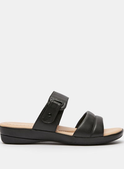 Buy Le Confort Slip-On Slide Sandals with Buckle Detail in Saudi Arabia