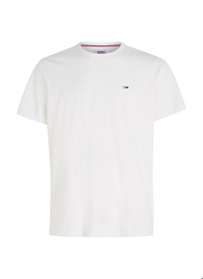 Buy Men's Classics Organic Cotton Slim T-Shirt, White in Saudi Arabia