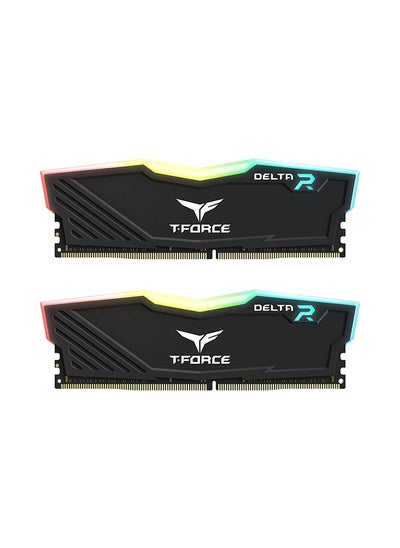 اشتري Team T-Force Delta RGB DDR4 16GB (2 x 8GB) 3600MHz 288-Pin DIMM Gaming Memory, Black في الامارات