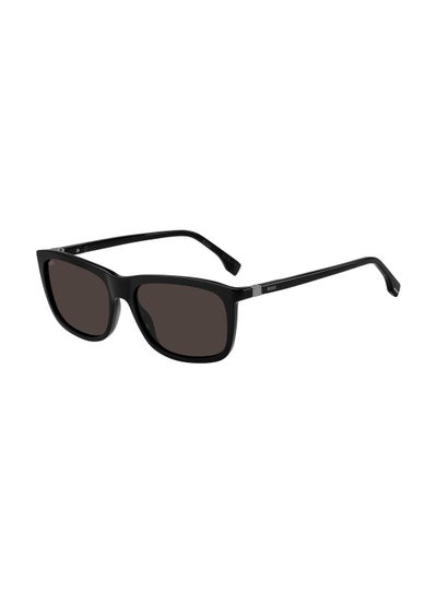 Buy Men's UV Protection Rectangular Sunglasses - Boss 1489/S Black 57 - Lens Size: 57 Mm in Saudi Arabia