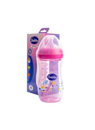 Buy Bubbles Baby Natural Feeding Bottle - 280 ml - Pink in Egypt