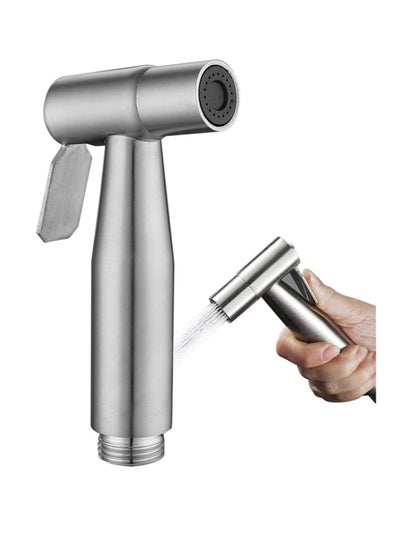 Buy ECVV Stainless Steel Handheld Bidet Sprayer for Toilet Cloth Bathroom Diaper Sprayer Self Cleaning Shattaf Set with adjustable water Pressure Control in Saudi Arabia