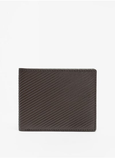 Buy Men Textured Bi-Fold Wallet in UAE