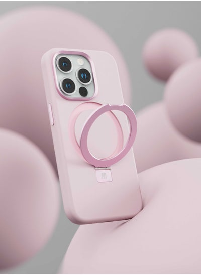 Buy Levelo Iris Pro Liquide Silicone Case For iPhone 15 Pro Max - Pink in UAE