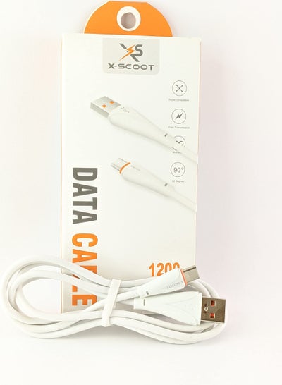 Buy X-Scoot Fast Charging Cable and Sync Type-C 2.4A (1.2M), USB in Egypt