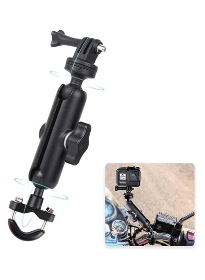 Buy Motorcycle Bike 360° Rotating Adjustable Sports Camera Mount Compatible with DJI Action 2 and Gopro 7 8 9 10 and Insta 360d and Other Sports Cameras in UAE