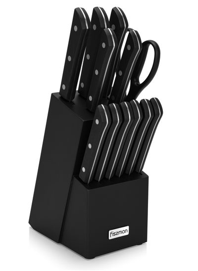 اشتري 13-Piece Knife Set Yasumoto with Wooden Block في الامارات