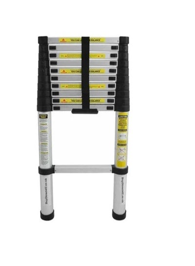 Buy Portable Multi-Use Extension Telescopic Ladder Silver 3.8meter in Saudi Arabia