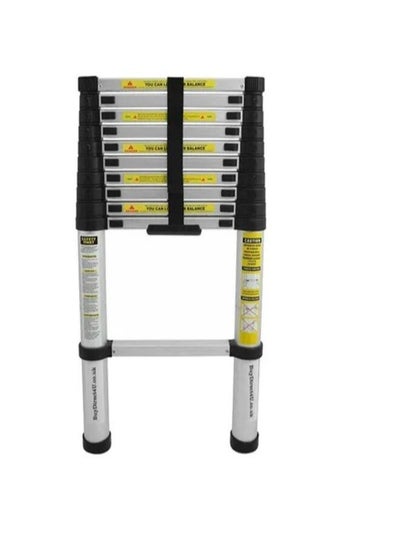 Buy Portable Multi-Use Extension Telescopic Ladder Silver 3.8meter in Saudi Arabia