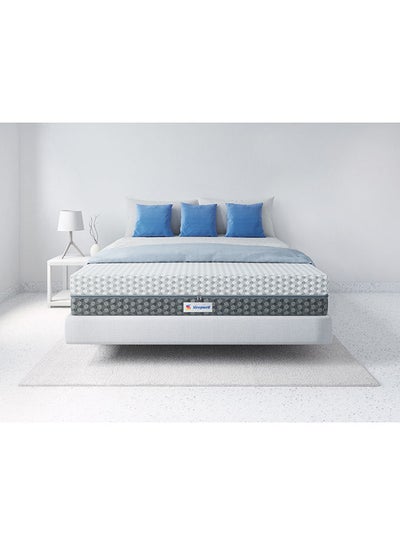 Buy Dual Pro Profiled Foam 100 Night Trial Reversible Bed, Gentle And Firm Triple Layered Anti Sag Foam Mattress White in UAE
