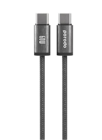 Buy Woven 60W Type-C to Type-C Cable 1.2M - Black in UAE