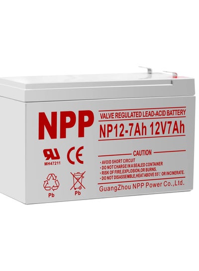 Buy NPP12V 7Ah Rechargeable  Battery in Egypt