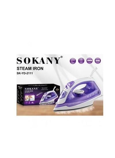 Buy Sokany Steam Iron - SK-2111 2000 Watt purple in Egypt