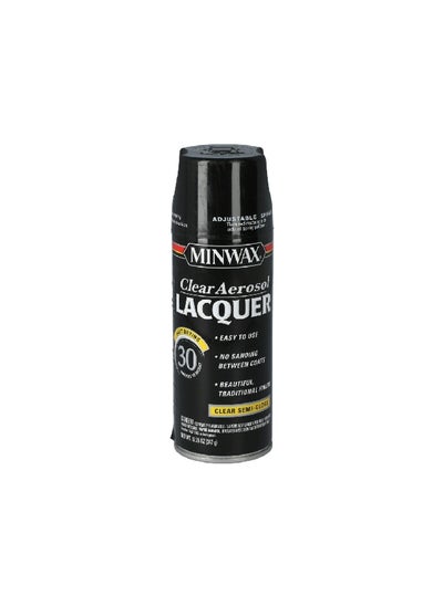 Buy Fast Drying Easy-to-Use Semi-Gloss Aerosol Lacquer Clear 12.25 oz 152050000 in Saudi Arabia