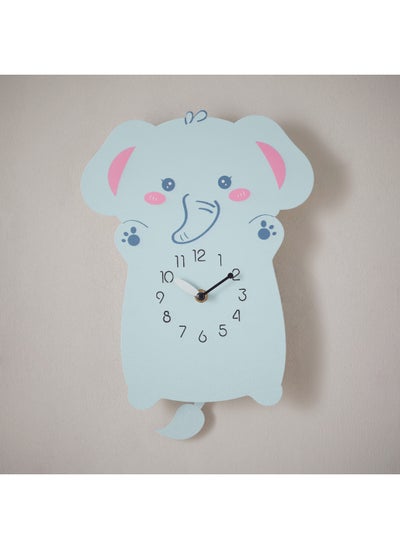 اشتري Playland Elephant Pendulum Wall Clock 35 x 24 cm في الامارات