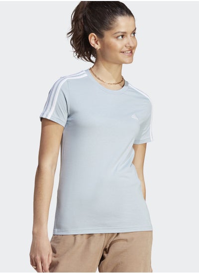 Buy Essentials Slim 3-Stripes T-Shirt in UAE